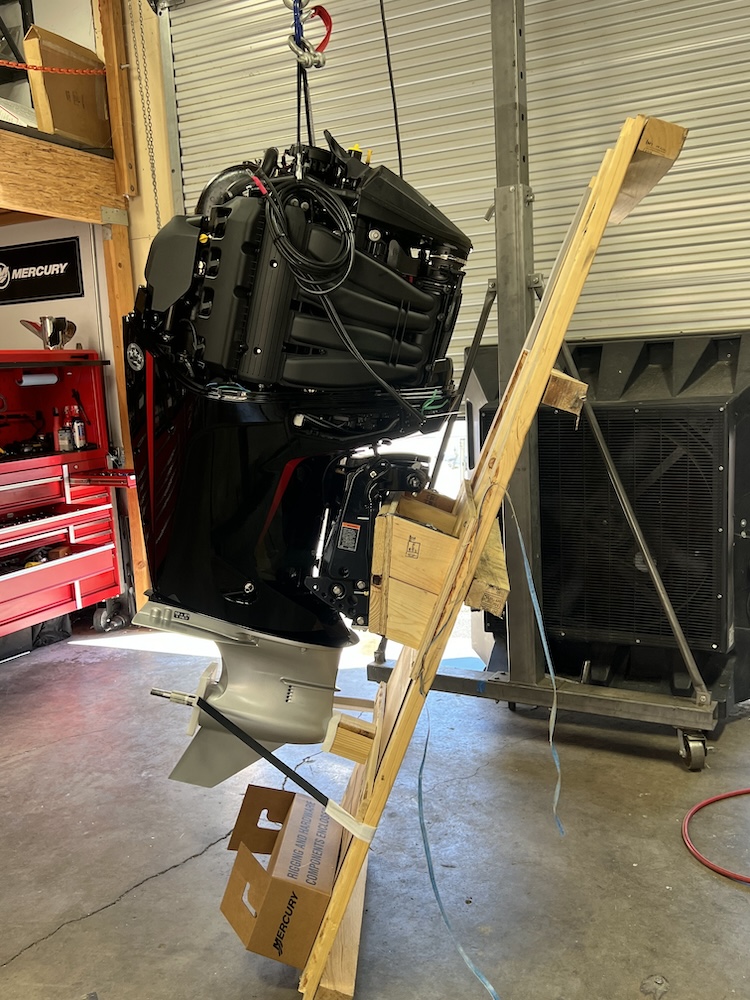 mercury pro SX 250 horsepower engine install